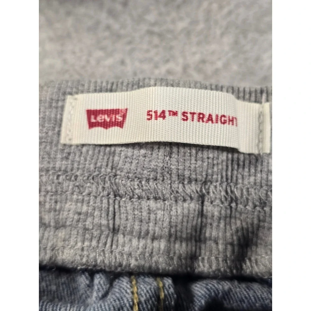Levis 514 Straight Leg Jeans Toddler Boys Size 24M Blue Denim Elastic Waist